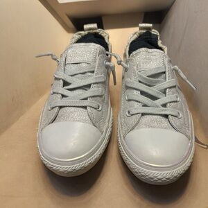 Converse Women’s All Star Silver Glitter Sports Size 6.5